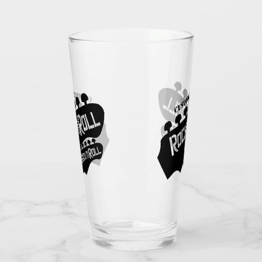 Gepersonaliseerde rock & roll glas (Links)