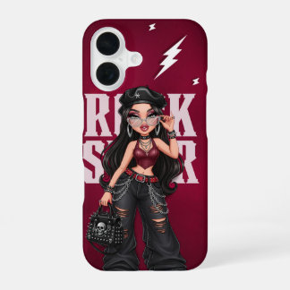 Gepersonaliseerde Rock Star Telefoonhoes iPhone 16 Hoesje