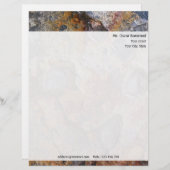 Gepersonaliseerde Rock-structuur met retouradres Briefhoofd Sjabloon (Voorkant / Achterkant)