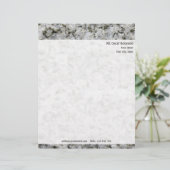Gepersonaliseerde Rock Texture met Return Address Briefhoofd Ontwerp (Staand voorkant)