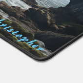 Gepersonaliseerde Rocky Cove en Ship Desk Mat (Hoek)