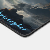 Gepersonaliseerde Rocky Cove en Ship Desk Mat (Hoek)