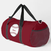 Gepersonaliseerde Rode Baseball Duffel Bag Gift Plunjezak (Rechterhoek)