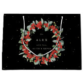 Gepersonaliseerde rode bessen + eucalyptus kerst groot cadeauzakje (Voorkant)