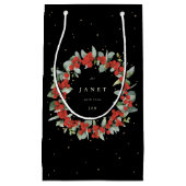 Gepersonaliseerde rode bessen + eucalyptus kerst klein cadeauzakje (Voorkant)