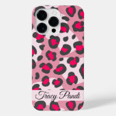 Gepersonaliseerde rode dierenprint iPhone hoesje (Achterkant)