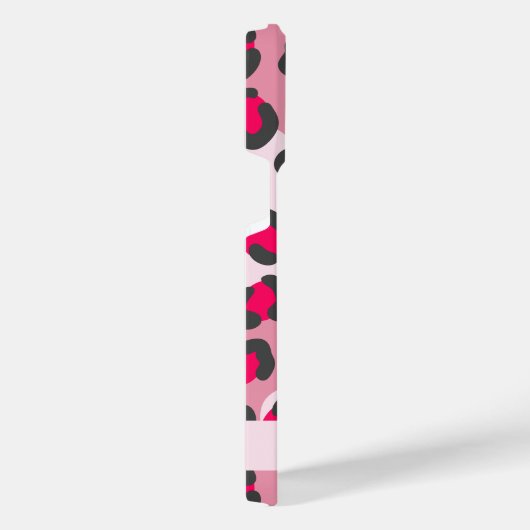 Gepersonaliseerde rode dierenprint iPhone hoesje (Rechterkant)