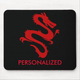 Gepersonaliseerde rode draak muismat