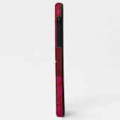 Gepersonaliseerde Rode en Gouden Aziatische Bloeme Case-Mate iPhone Case (Achterkant/links)