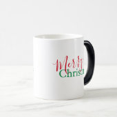 Gepersonaliseerde rode en groene vakantie, Kerstmi Magische Mok (Voorkant rechts)