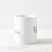 Gepersonaliseerde rode en groene vakantie, Kerstmi Magische Mok (Center)