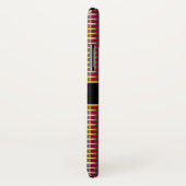 Gepersonaliseerde rode glitters Glazen folie confe Case-Mate iPhone Case (Achterkant / rechts)