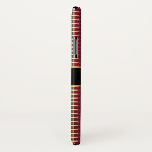 Gepersonaliseerde rode glitters Glazen folie confe Case-Mate iPhone Case (Achterkant / rechts)