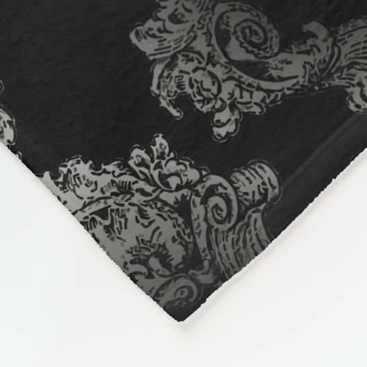 Gepersonaliseerde rode Gothic Fleece Deken (Hoek)