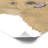 Gepersonaliseerde Rode Gouden Abrikozen Doodle Art Foto Afdruk (Hoek)