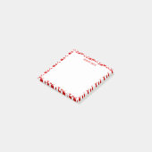 Gepersonaliseerde rode harten post-it® notes (Schuin)