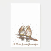 Gepersonaliseerde Rode Hawk Bird Lovebird Post it Post-it® Notes (Voorkant)