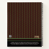 Gepersonaliseerde Rode Kerstman Feestelijke Recept Notitieboek (Achterkant)