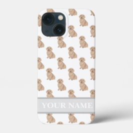 Gepersonaliseerde rode, langharige dachshund Case-Mate iPhone case