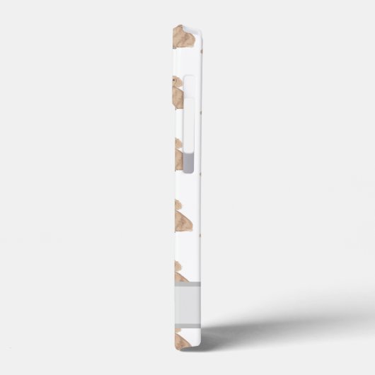 Gepersonaliseerde rode, langharige dachshund Case-Mate iPhone case (Achterkant / Links)