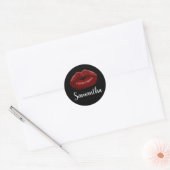 Gepersonaliseerde rode lippen Stickers (Envelop)