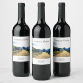 Gepersonaliseerde rode of witte wijn label ontwerp wijn etiket (Flessen)