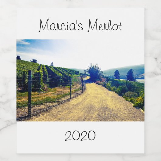 Gepersonaliseerde rode of witte wijn label ontwerp wijn etiket (Enkel label)