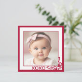 Gepersonaliseerde rode rozen familie Valentijnsdag (Staand voorkant)