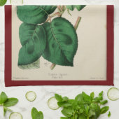 Gepersonaliseerde rode rozenbloem bloeien  kunst theedoek (Gevouwen)