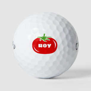 Gepersonaliseerde rode tomaat Callaway golfballen