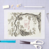 Gepersonaliseerde rode wijnboom tissuepapier (Craft)