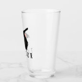 Gepersonaliseerde Rode-Winged Blackbird in vlucht Glas (Links)