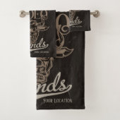 Gepersonaliseerde Rodeo Old West Steer Roping Lege Bad Handdoek (Insitu)