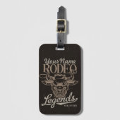 Gepersonaliseerde Rodeo Old West Steer Roping Lege Bagagelabel (Voorkant (verticaal))