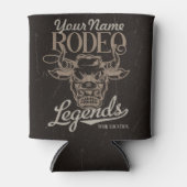 Gepersonaliseerde Rodeo Old West Steer Roping Lege Blikjeskoeler (Voorkant)
