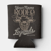 Gepersonaliseerde Rodeo Old West Steer Roping Lege Blikjeskoeler (Achterkant)