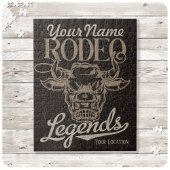 Gepersonaliseerde Rodeo Old West Steer Roping Lege Legpuzzel