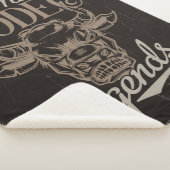 Gepersonaliseerde Rodeo Old West Steer Roping Lege Sherpa Deken (3/4)