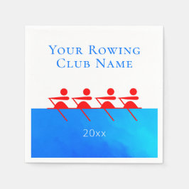 Gepersonaliseerde Roeivereniging Team Papier Serve Servet