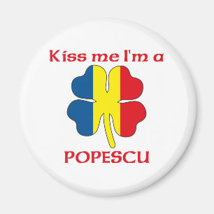 Gepersonaliseerde Roemeense kus Ik ben Popescu Magneet