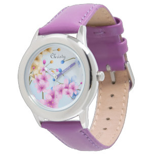 Gepersonaliseerde roestvrijstalen horlogekast met  horloge