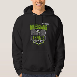Gepersonaliseerde Rolstoel Tennis Club Naam Hoodie