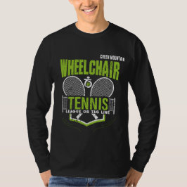Gepersonaliseerde Rolstoel Tennis Club Naam T-shirt