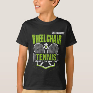 Gepersonaliseerde Rolstoel Tennis Club Naam T-shirt