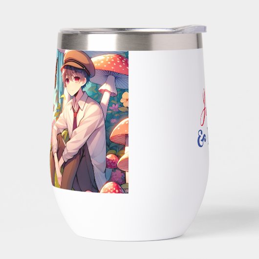 Gepersonaliseerde romantische anime koppel (Links)