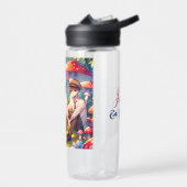 Gepersonaliseerde romantische anime koppel waterfles (Links)