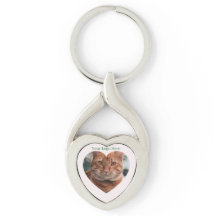 Gepersonaliseerde romantische foto keyring