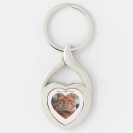 Gepersonaliseerde romantische foto keyring sleutelhanger
