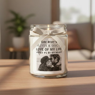 Gepersonaliseerde Romantische Foto   Liefdesverhaa Vierkante Sticker