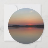 Gepersonaliseerde romantische Lake bruiloft uitnod Kaart (Achterkant)